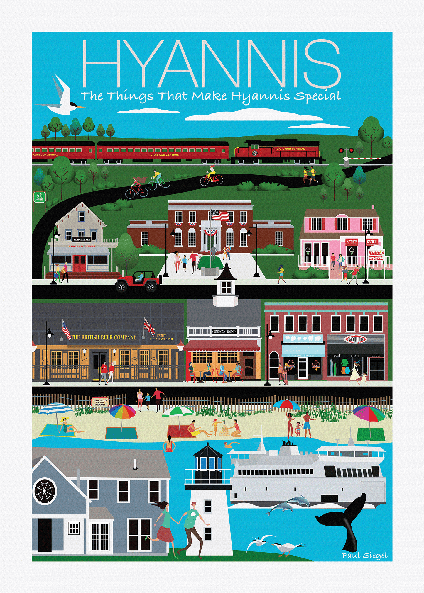 Life in Hyannis 20x28