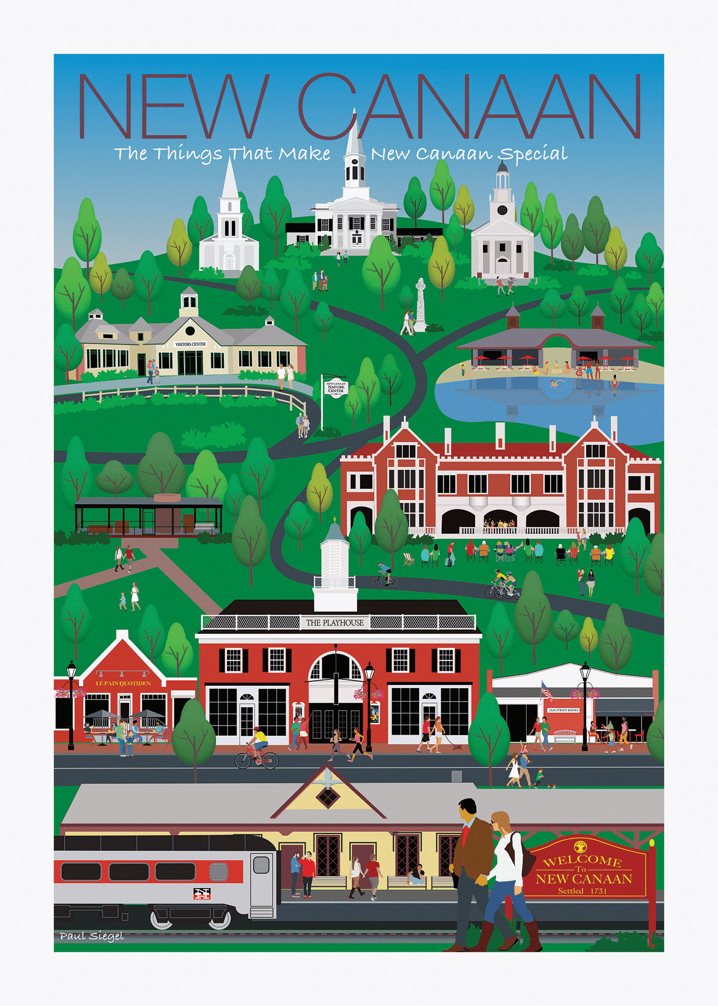 Life in New Canaan 20x28